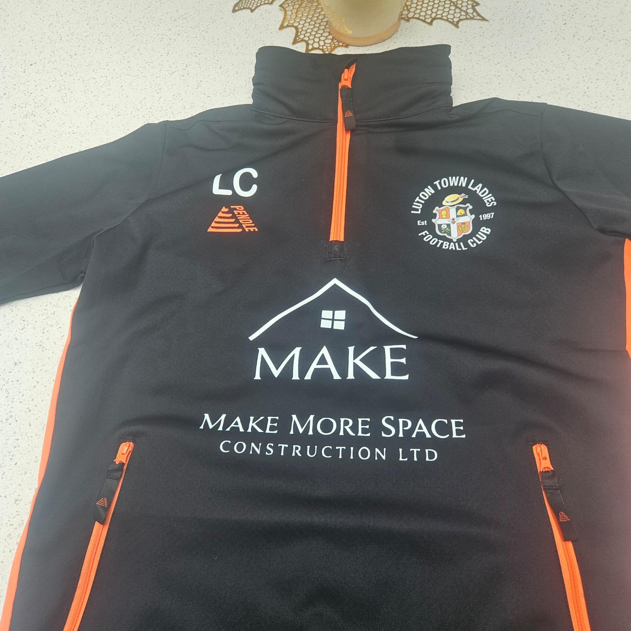 Make More Space Construction Ltd sponsoring Luton Town Ladies Football Club - Official team kit